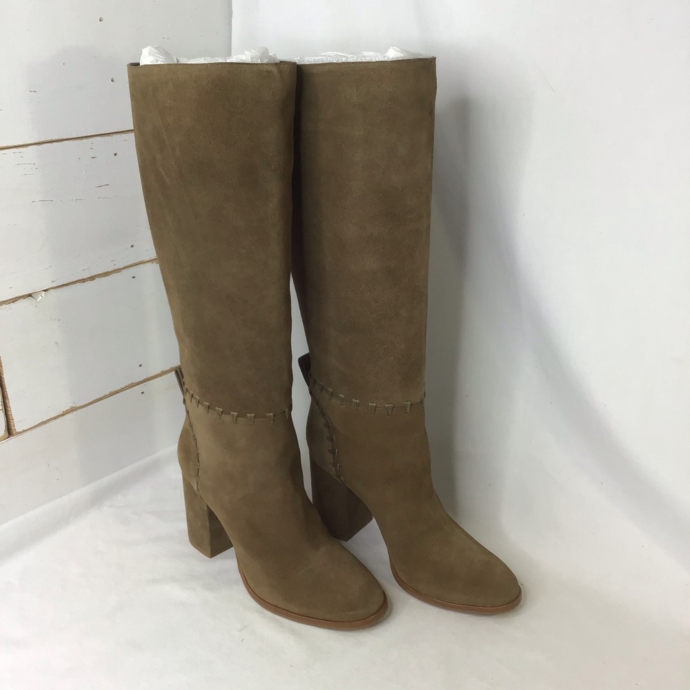 New Tory Burch Contraire Suede 90mm Knee Boot - Picture 2 of 16